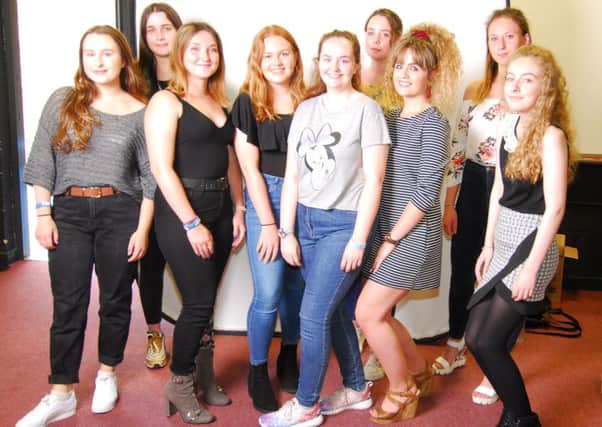 St George's Academy students who organised at charity fashion show, just before it started. EMN-180724-114359001