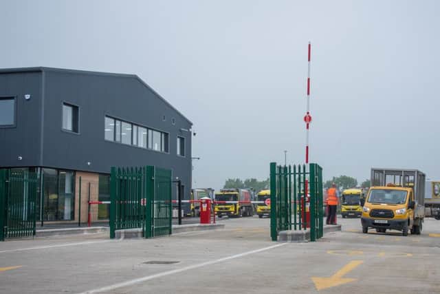 The newly opened Metheringham depot for North Kesteven's waste collection fleet. Photo: NKDC EMN-180717-172818001