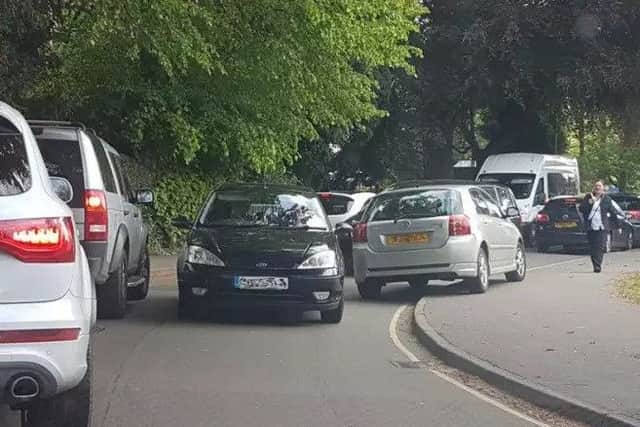 Parking problems in Bowl Alley Lane. Photo: Supplied.
