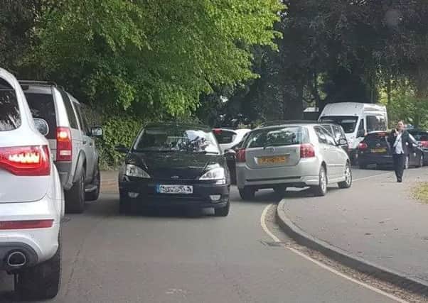 Parking problems in Bowl Alley Lane. Photo: Supplied.