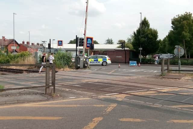 Emergency services on the scene at Mareham Lane in Sleaford. EMN-180719-163343001