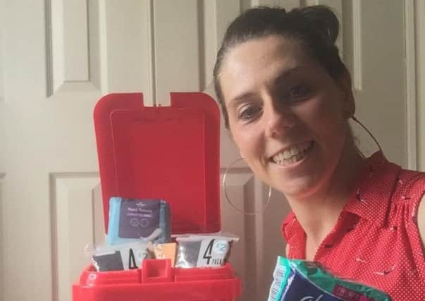 Louth Red Box Project co-ordinator, Ellen Wright, with one of the recent collections.