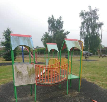 More damage to equipment at Bells Playing Field. EMN-180720-093947001