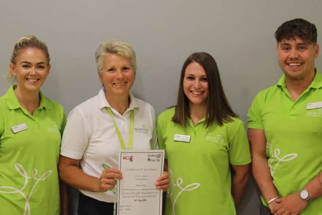 Lifestyle Partnership Lead Tracey Wilkinson, ( in white), with Lifestyle
Consultants, (left to right), Sammy Norton, Laura White and Sam Frew.