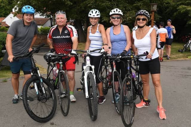 Tom Bos, Tony Stocks, Amy Bos, Michelle Stocks and Julie Towse.