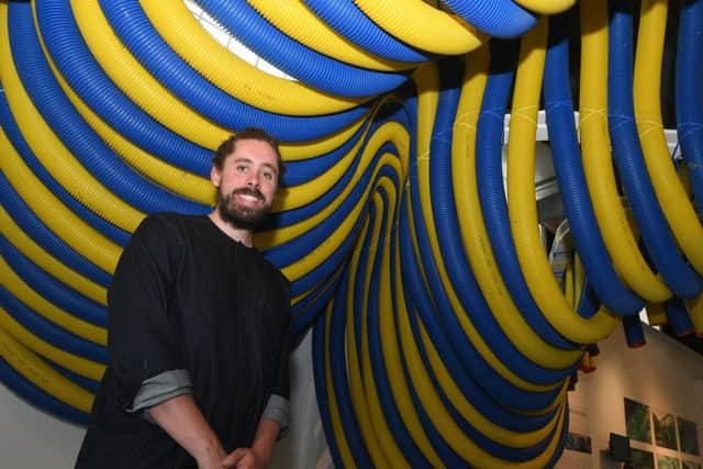 New art and architecture exhibition by NEON, at National Centre for Craft and Design. One of the artists Mark Nixon. EMN-180723-103403001