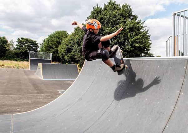 One young skater making use of the new facilities in Market Rasen. EMN-180723-163917001
