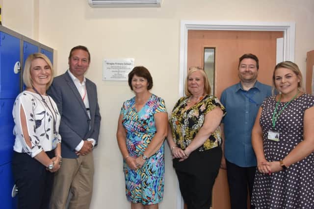 From left Rachel Osgodby, Marcus Coleman, Coun Patricia Bradwell, Julie Thacker, Marcus Adams and Emma Wilkinson. Picture: John Edwards. EMN-180724-090416001