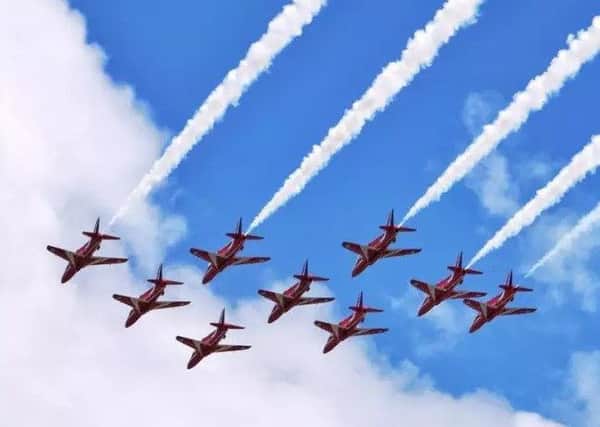 RAF Scampton is the current home of the Red Arrows. EMN-180724-114813001