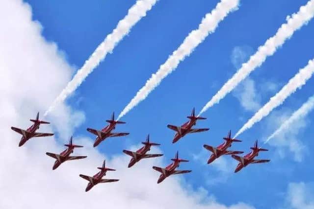Red Arrows air display.