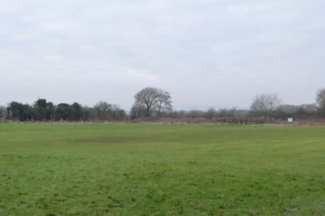 Part of the grounds at Caistor Sports and Social Club. Clive Rudd says a small area could be fenced off for dog walkers to use