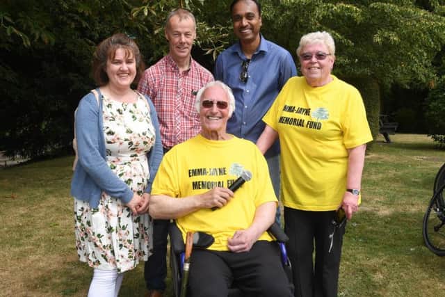 Ruth and Tony Knowles with Gerry O'Reilly, Chittoor Rajaraman and Kate Hills.
