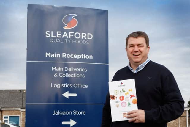 Sleaford Quality Foods managing director James Arnold.