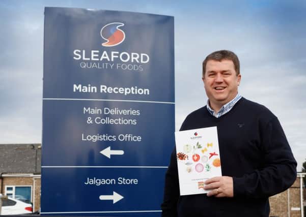 Sleaford Quality Foods managing director James Arnold.