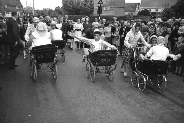 St Nicholas Hall provided the start and finish point for the Boston Pram Race in 1968. On the way, the five pairs of competitors called in at the Queen of Spades, the Woad Man, and the Napoleon.