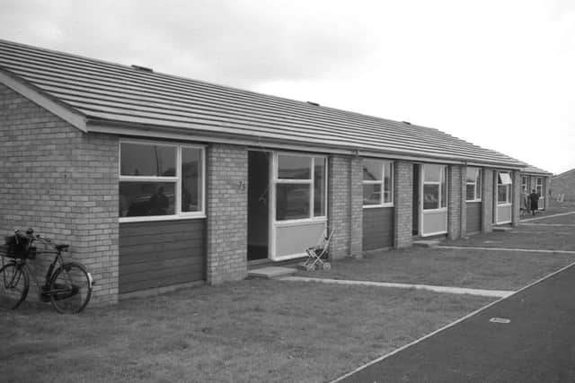 Some of the first bungalows to be completed in Staniland Road.