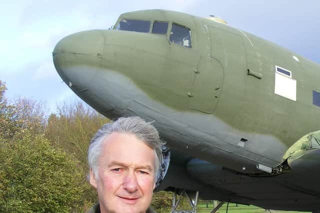 Andy Marson and the Dakota which will now be able to have its own hanger to protect it from the elements.