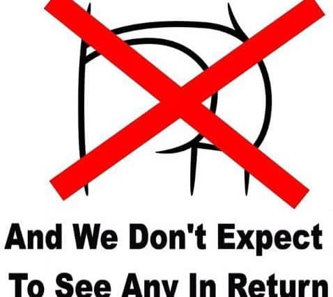 The poster which sparked the national publicty.
