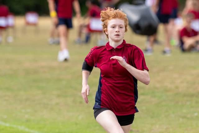 Nina Rocci, Year 10, competing in the track event. EMN-180730-145837001