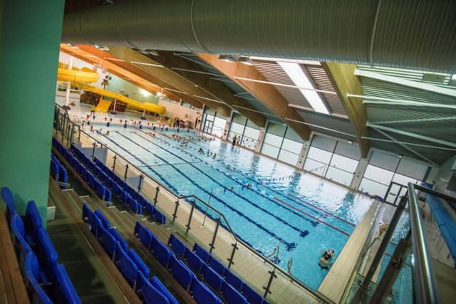 The swimming pool at Louth's Meridian Centre.