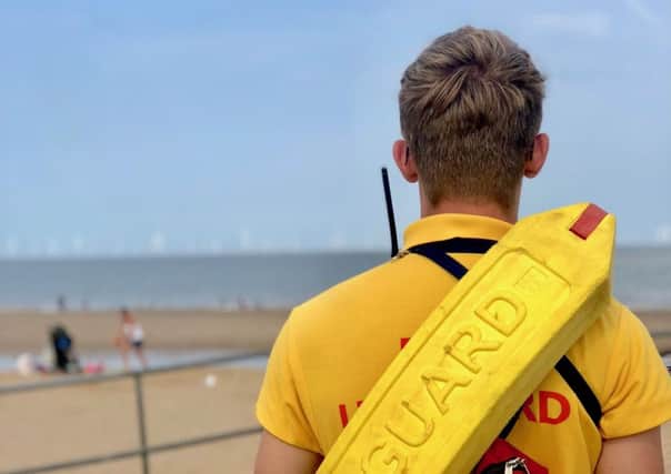 A six-year-old girl  was rescued by Skegness lifeguards after she lost her footing and fell under the water on the beach. ANL-180731-112706001