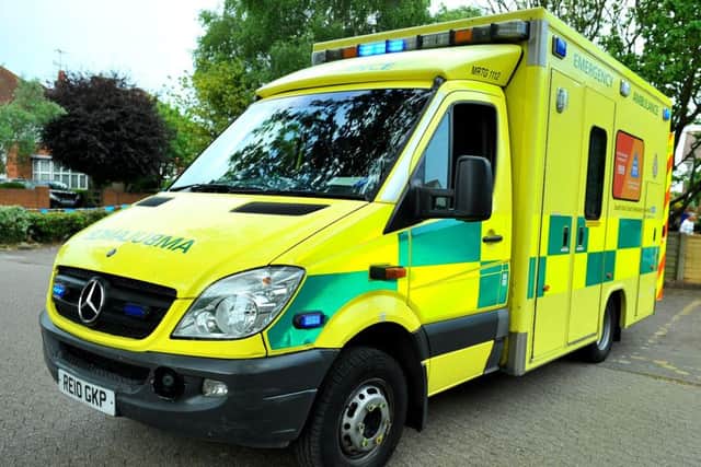 Emergency incident - ambulance (stock image)