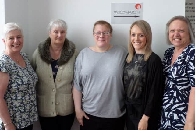 The finance team at Woldmarsh Producers Ltd, based in Louth.