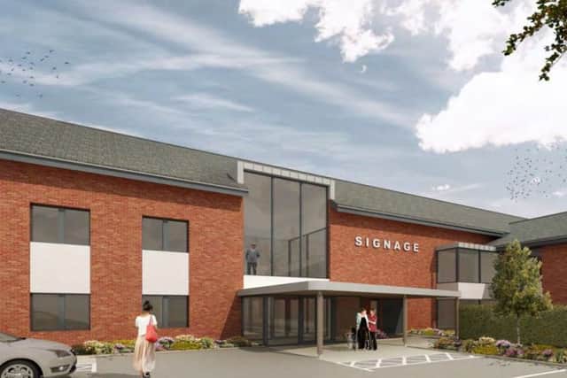 A design visual of how the new care home could look.