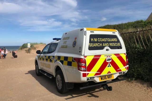 The Coastguard responded to the incident at Anderby Creek on Saturday.