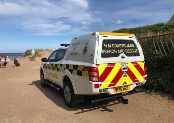 The Coastguard responded to the incident at Anderby Creek on Saturday.