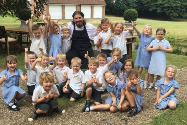 St Michael's Primary School pupils in Louth.