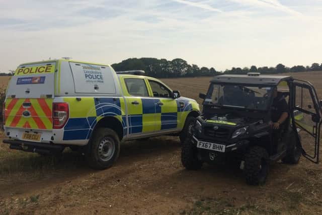 Rural crime vehicles used by Lincolnshire Police. EMN-180908-142611001