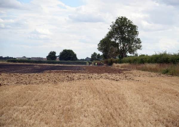 Firefighters were called to a field fire near Welton yesterday (Wednesday). EMN-180908-144254001