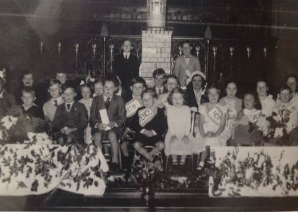 Graham Wright's photo of a Christmas pageant at the Sleaford Congregational Church in Southgate, during the mid-1950s. EMN-180813-151036001