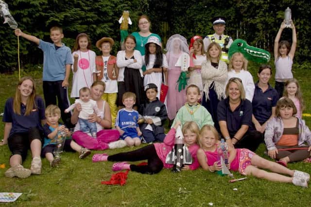 Summer fun in Old Market Avenue, Spilsby, 10 years ago.