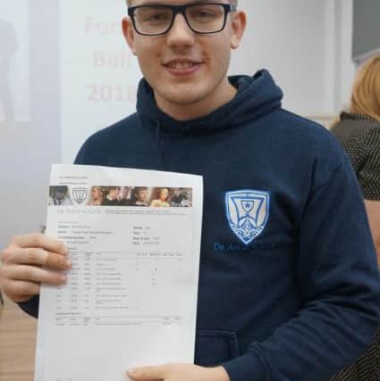 De Aston: Toby Parrish-Robinson excelled in his B-Tec and vocational courses to take up his place to study history at Lincoln University. EMN-180816-093517001
