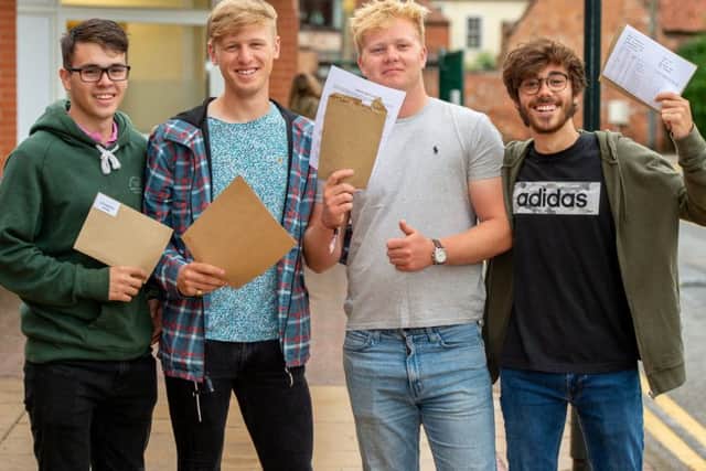 All smiles for George Littleworth, Olly Hunt, Hugo Finlley and Ben Robinson