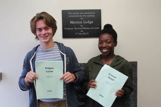 Lucas Pidgen and Delali Avevor.