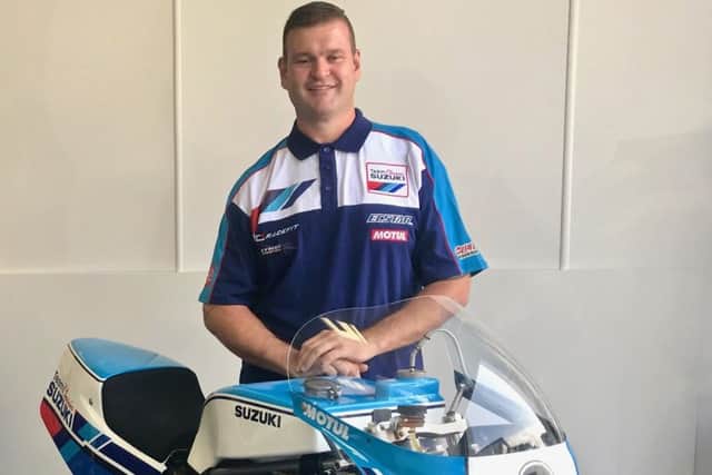 Crowes improving record at the Isle of Man TT earned him his chance with Team Classic Suzuki EMN-180816-112438002