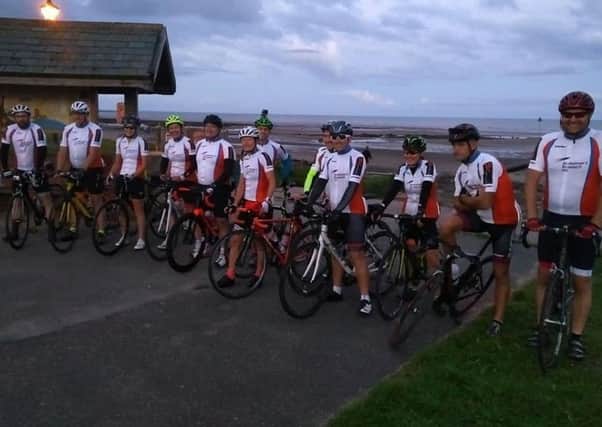 The 12-strong group assemble at daybreak in Cumbria EMN-180816-124151002