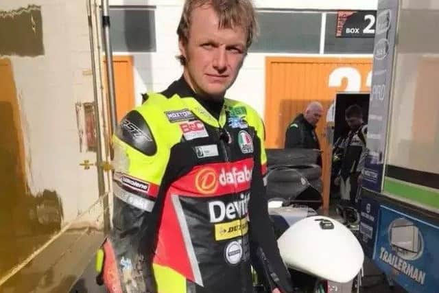 Ivan Lintin, the Bardney based motorcycle star who has thanked the community for their support as he battles back to full fitness after a horror crash on the Isle of Man last month.