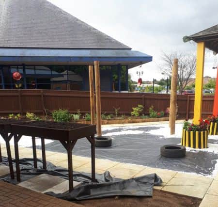 The proposed sensory garden at the Sense centre in Windsor Road, Louth.