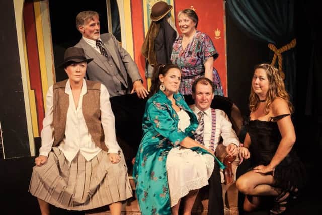The cast of Look No Hans, which is coming to Sleaford Playhouse next month. EMN-180828-122229001