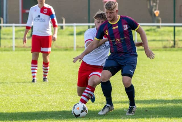 Jake Portas ( Railway Athletic). Photo: John Aron.