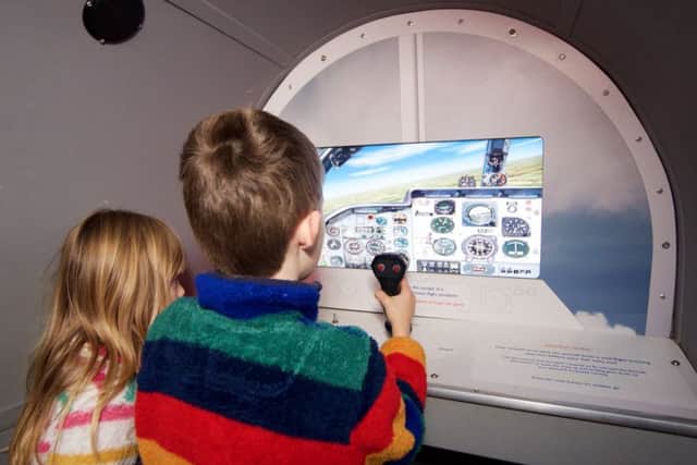 A flight simulator at Cranwell Aviation Heritage Museum. Picture: Mark Suffild. EMN-180820-162626001