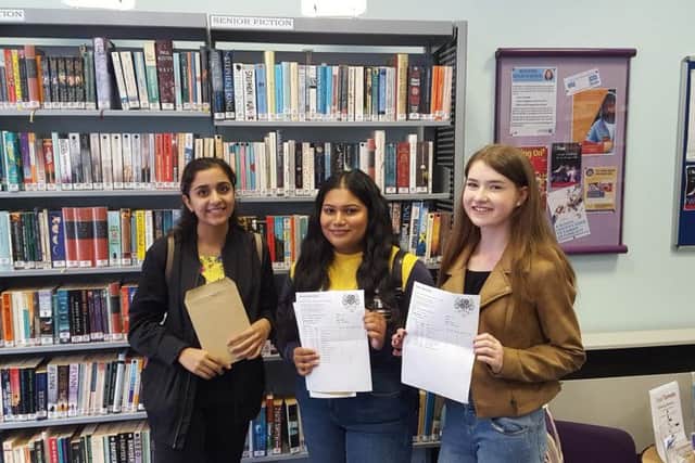 Successful GCSE students at Boston High School