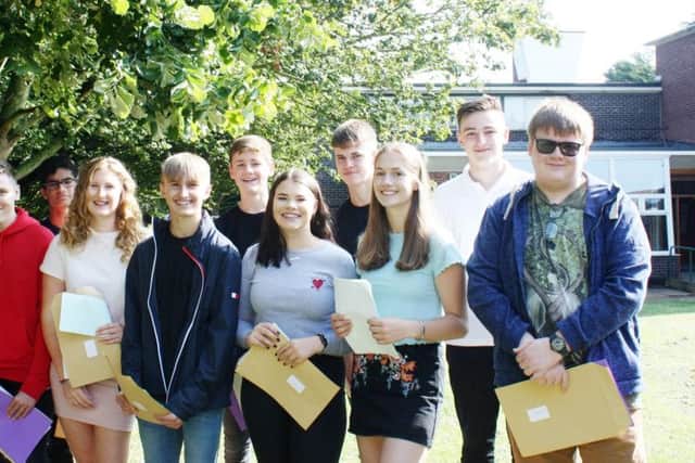 QEGS Alford: Students celebrated their GCSE results this morning.