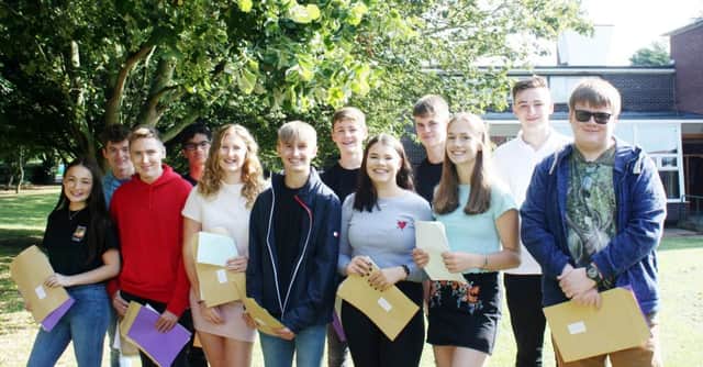 QEGS Alford: Students celebrated their GCSE results this morning.