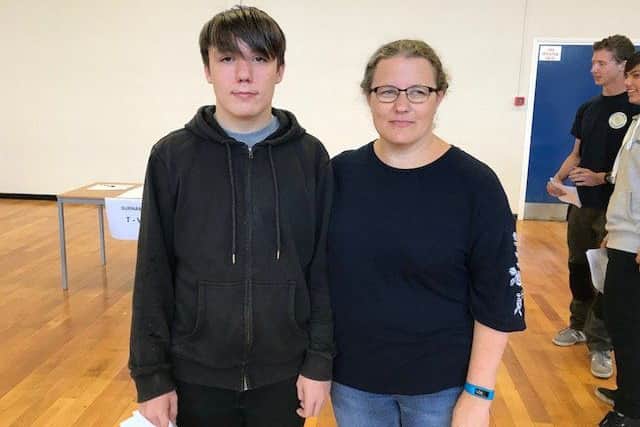 Isaac Matthews with proud mum Stephanie.