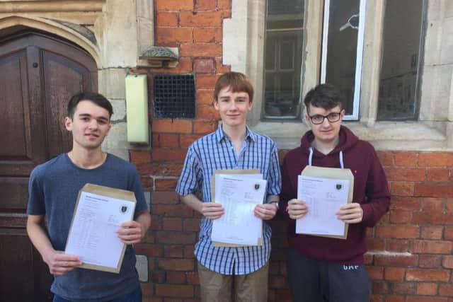Ben Mepham, Harry Hopkins and Lukas Hudson